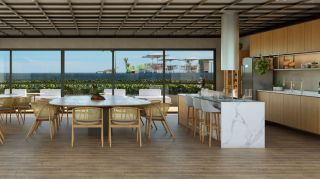 FAROL BEACH CARNEIROS | APARTAMENTO TIPO | 2 QUARTOS (1 SUÍTE) | VARANDA GOURMET | 45m² | ARÉA DE LAZER | 