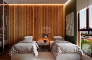 Terrazza Beira Rio | Apto 4 quartos sendo 2 suites | 127,89m² | Madalena | Lazer Completo