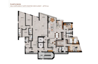 Terrazza Beira Rio | Apto 4 quartos sendo 2 suites | 127,89m² | Madalena | Lazer Completo