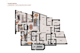 Terrazza Beira Rio | Apto 4 quartos sendo 2 suites | 127,89m² | Madalena | Lazer Completo