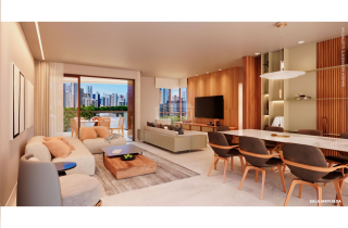 Terrazza Beira Rio | Apto 4 quartos sendo 2 suites | 127,89m² | Madalena | Lazer Completo