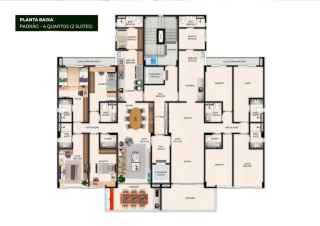 Terrazza Apipucos | Apto de 4 quartos sendo 2 suites | 139,32m² | em Apipucos - Recife | Lazer Completo | Pronto para Morar