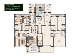 Terrazza Apipucos | Apto de 4 quartos sendo 2 suites | 139,32m² | em Apipucos - Recife | Lazer Completo | Pronto para Morar