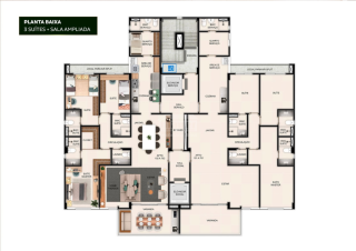 Terrazza Apipucos | Apto de 4 quartos sendo 2 suites | 139,32m² | em Apipucos - Recife | Lazer Completo | Pronto para Morar