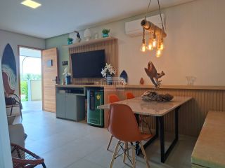 Reserva dos Carneiros | Apto 2 Quartos frente piscina com varanda gourmet | 64m² | Resort de Alto Padrão | Pé na Areia |