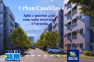 Urban Candeias - 2 Quartos com suite reversível e Varanda | Garagem e Lazer Completo
