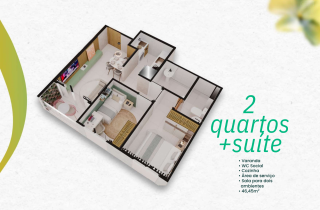 Apto com 2 quartos na Varzea | Condomínio Clube e Natureza em Recife!