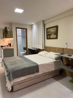 Studio Tipo no Porto Prime | Mobiliado | 28,81m2 | Varanda c Cozinha Integrada | Área de Lazer | Porto de Galinhas