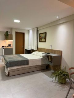 Studio Tipo no Porto Prime | Mobiliado | 28,81m2 | Varanda c Cozinha Integrada | Área de Lazer | Porto de Galinhas