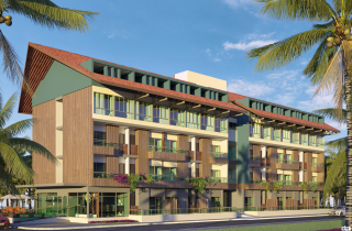 Studio Térreo no Cupe Living | 33,72m2 | Deck e Piscina Privativa | Área de Lazer | Praia de Cupe