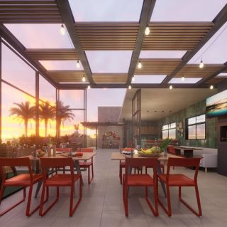 Flat no Sangano Beach Prime | 35,96m²  | 1 Qto | 1 Wc | Varanda | Área de Lazer | Porto de Galinhas