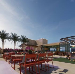 Flat no Sangano Beach Prime | 35,96m²  | 1 Qto | 1 Wc | Varanda | Área de Lazer | Porto de Galinhas