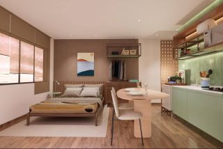 Flat no Sangano Beach Prime | 35,96m²  | 1 Qto | 1 Wc | Varanda | Área de Lazer | Porto de Galinhas