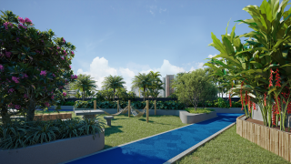 A venda imóvel com 2 quartos e varanda Bairro do Barro | Lazer Completo |