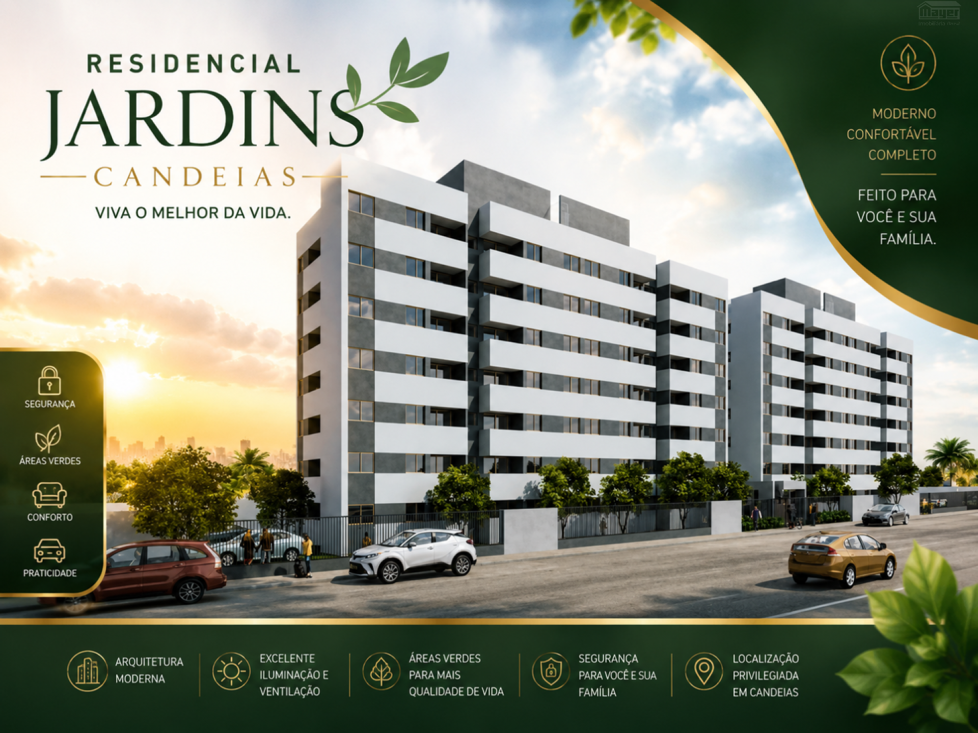 Jardins candeias | vendo Apto 2 quartos com varanda | 48,74m² | sala | cozinha | Área de Lazer completa