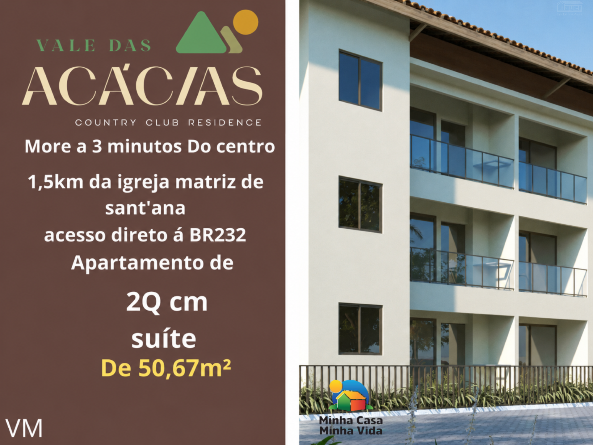 Vale das acácias | vendo Apto 2 quartos(suite) | 50,67m² | sala de está | Cozinha | Área de Lazer completa |