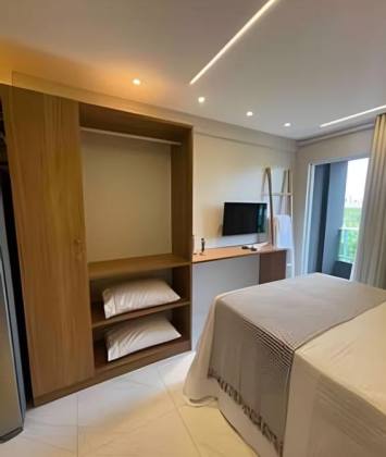 Vendo Flat em Porto de Galinhas, mobiliado, varanda, vista mar