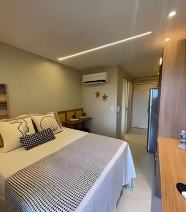 Vendo Flat em Porto de Galinhas, mobiliado, varanda, vista mar