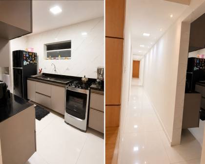 Apartamento totalmente reformado, nascente, extremamente ventilado e pronto para morar.