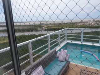 Cobertura triplex mobiliada,VISTA MAR, em Avenida Beira Mar