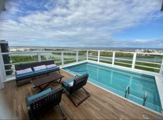 Cobertura triplex mobiliada,VISTA MAR, em Avenida Beira Mar