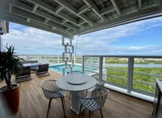 Cobertura triplex mobiliada,VISTA MAR, em Avenida Beira Mar