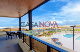 Apartamento com frente mar na Aruana