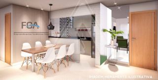 Apartamento de 03 dormitórios com varanda a venda na Liberdade