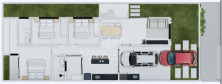 Casa com 3 quartos 1 suítes no Luar da Barra