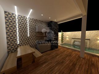 Casa na planta no cond. Padang Beach, com 3/4 sendo 1 suíte - Barra dos Coqueiros