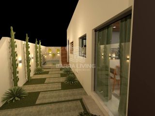 Casa na planta no cond. Padang Beach, com 3/4 sendo 1 suíte - Barra dos Coqueiros
