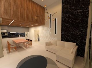 Casa na planta no cond. Padang Beach, com 3/4 sendo 1 suíte - Barra dos Coqueiros