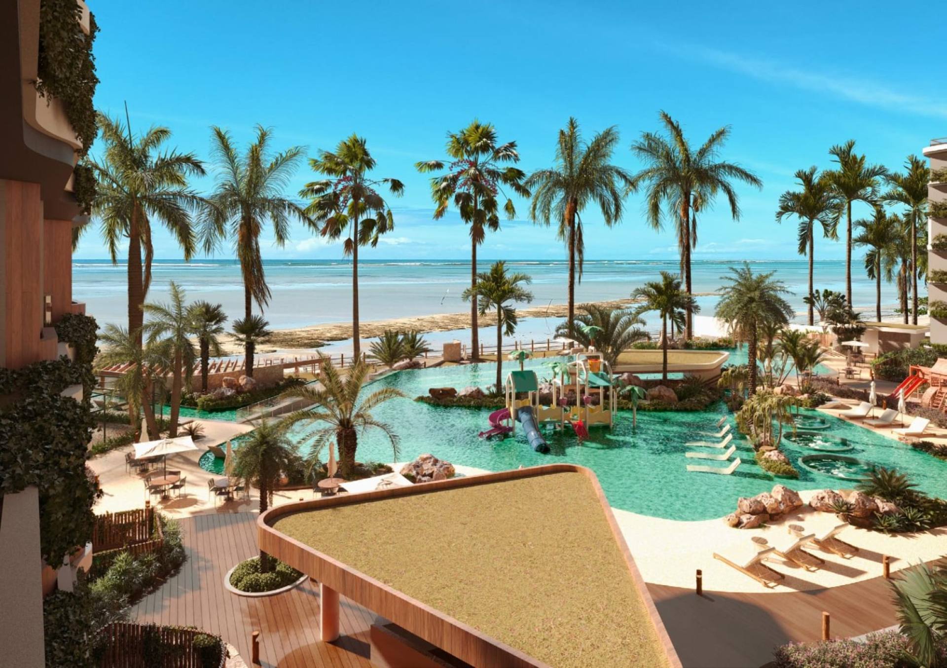 Apartamento Com 1 Quarto em Resort à Beira Mar de Maragogi