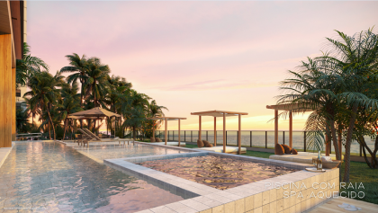 Vendo lindo flat à beira-mar de Candeias, no melhor trecho de mar para banho e com segurança.