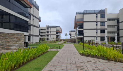 REPASSE de lindo apartamento cobertura pronto,  à beira-mar de Muro Alto, abaixo do preço de tabela