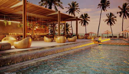 REPASSE de lindo apartamento cobertura pronto,  à beira-mar de Muro Alto, abaixo do preço de tabela