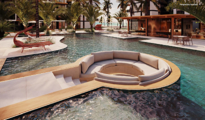 REPASSE de lindo apartamento cobertura pronto,  à beira-mar de Muro Alto, abaixo do preço de tabela