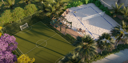  Repasse de apartamento de 2 quartos à beira-mar de Carneiros, em condomínio de alto padrão.