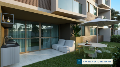  Repasse de apartamento de 2 quartos à beira-mar de Carneiros, em condomínio de alto padrão.