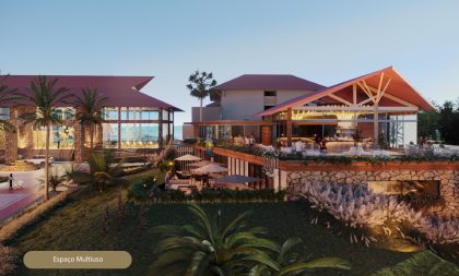 Vendo fantástico apartamento pronto, novo e 100% mobiliado à beira-mar de Muro Alto