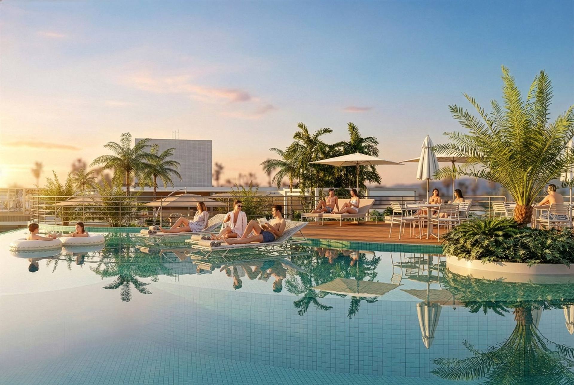 Excelentes Flats Studios com Varanda e Vista Mar na Praia de Tamandaré