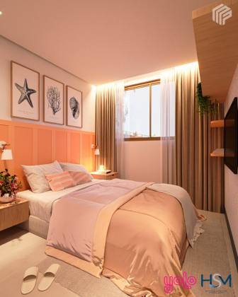 Flat com 1 quarto na beira mar de Maragogi - Entrega em Março 2027