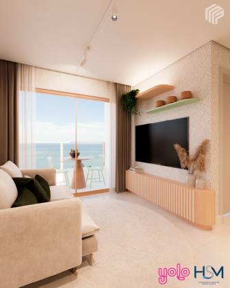 Flat com 1 quarto na beira mar de Maragogi - Entrega em Março 2027