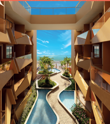 Grande oportunidade de repasse de apartamento com 2 quartos, à beira-mar do melhor trecho de Praia de Tamandaré