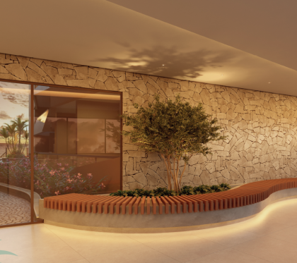 Grande oportunidade de repasse de apartamento com 2 quartos, à beira-mar do melhor trecho de Praia de Tamandaré