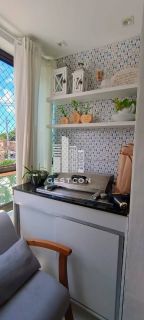 Apartamento com 2 Quartos sendo 1 Suíte, closet, varanda com churrasqueira, 1 vaga!