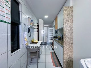 Apartamento com aproximadamente 98m2, 3 Quartos sendo 1 Suíte, 2 Vagas