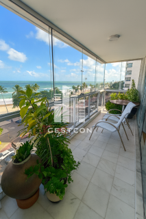 Apartamento à venda em Boa Viagem, 4 quartos, 200m², vista mar e lazer com academia e quadra de tênis