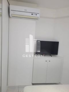 Apartamento com aproximadamente 50m², MOBILIADO,1 Quarto, Lazer completo!