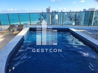 Apartamento com aproximadamente 50m², MOBILIADO,1 Quarto, Lazer completo!